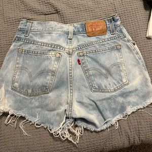 Denim jean shorts